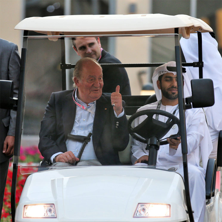 El rey Juan Carlos y la infanta Cristina reaparecen en el Gran Premio de Abu Dhabi