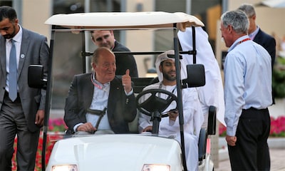 El rey Juan Carlos y la infanta Cristina reaparecen en el Gran Premio de Abu Dhabi