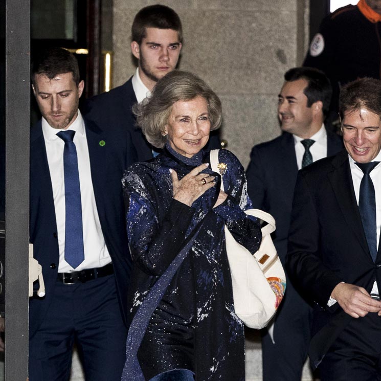 La reina Sofía asiste con su nieto Juan Urdangarin a un original concierto benéfico