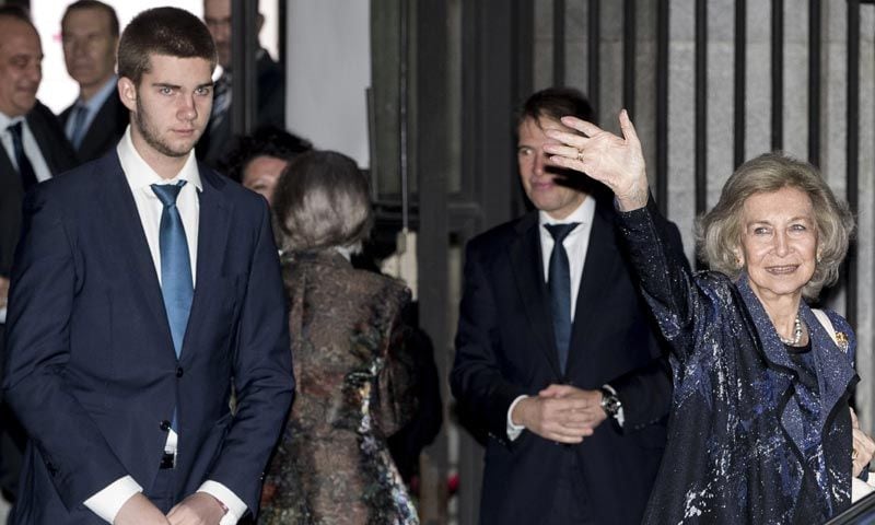 La reina Sofía asiste con su nieto Juan Urdangarin a un original concierto benéfico