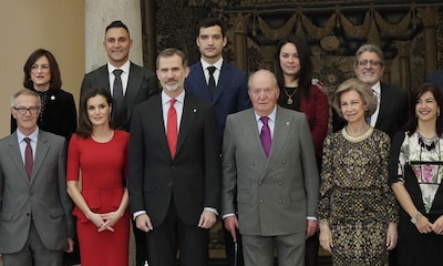 Los Reyes, acompañados de don Juan Carlos y doña Sofía, premian el deporte español