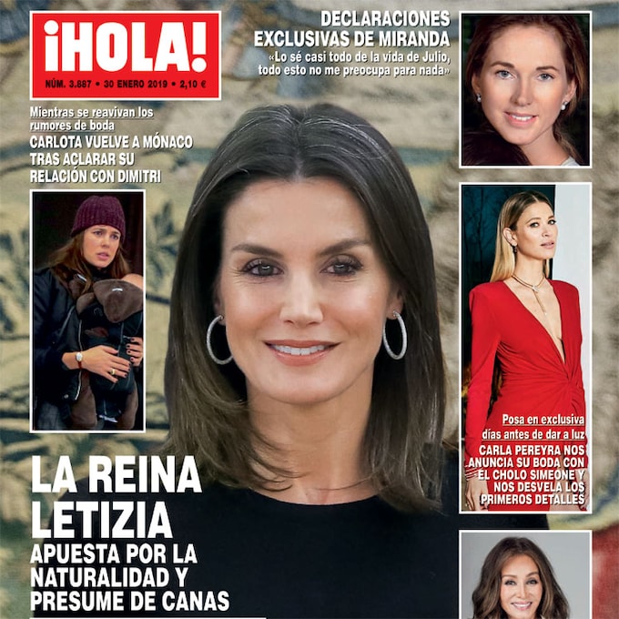 En ¡HOLA!, la reina Letizia apuesta por la naturalidad y presume de canas