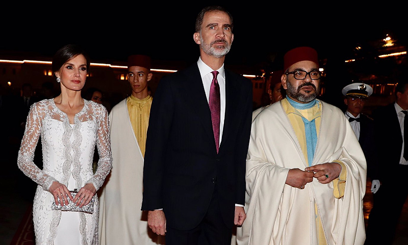 El Palacio de Rabat se viste de gala para recibir a don Felipe y doña Letizia
