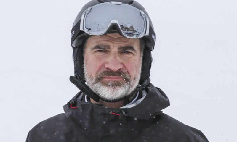 Don Felipe disfruta de la nieve en Baqueira-Beret con unos amigos