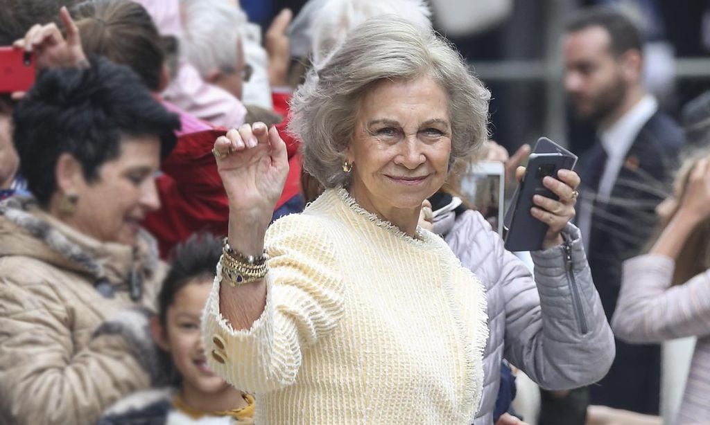 Doña Sofía, incondicional de la cita de Palma pese a la ausencia de Don Juan Carlos
