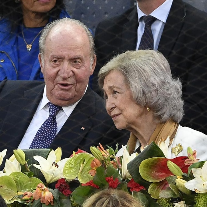 Don Juan Carlos y doña Sofía, juntos de nuevo para animar a Rafa Nadal 