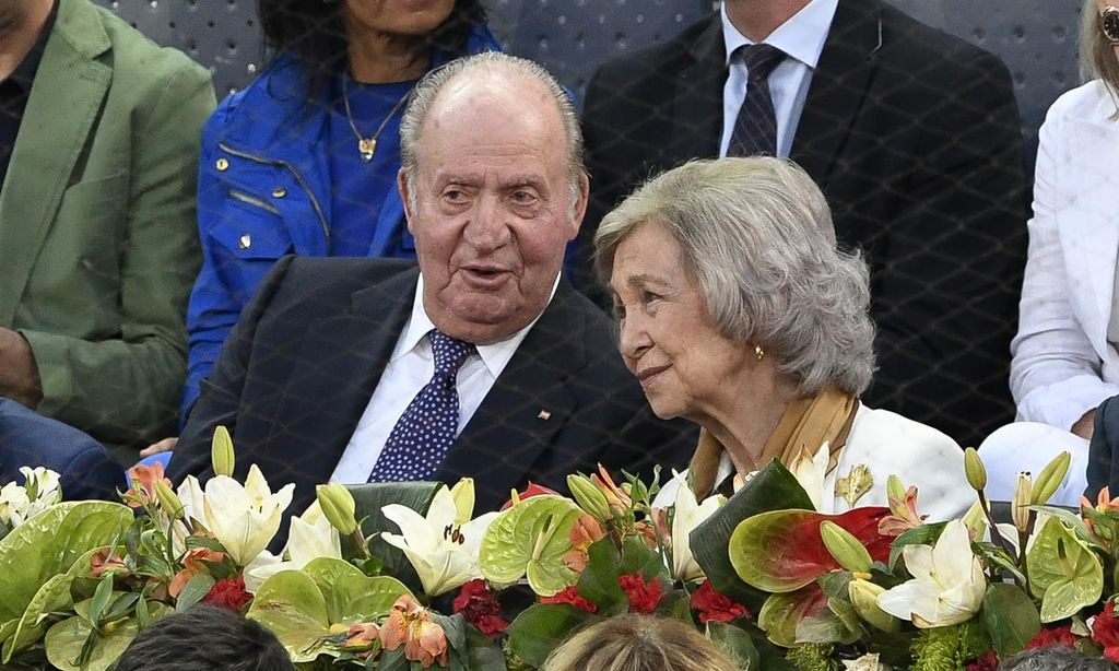 Don Juan Carlos y doña Sofía, juntos de nuevo para animar a Rafa Nadal
