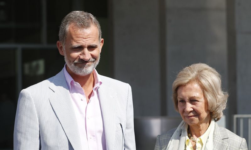 El rey Felipe VI y su madre, la reina Sofía