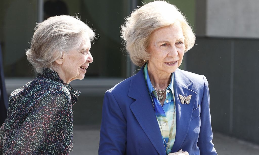 La reina Sofía asegura que ha visto muy bien al rey