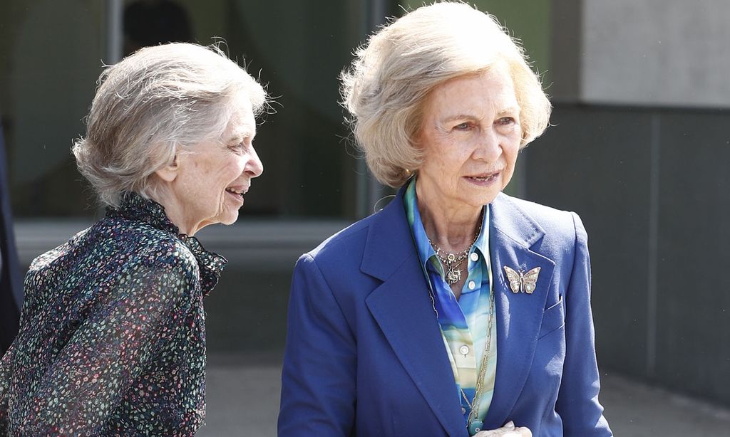 La reina Sofía con su hermana, Irene de Grecia