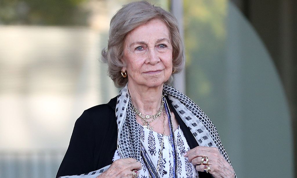 La reina Sofía visita a la infanta Pilar en su casa para una comida entre amigas