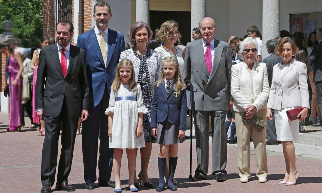 La reina Sofía y Paloma Rocasolano, el orgullo de dos abuelas en un momento histórico