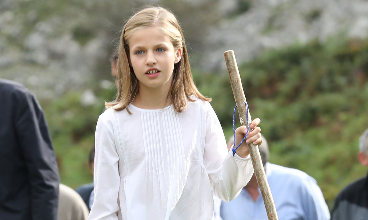 ¡Cómo ha cambiado! Así fue el primer viaje de Leonor a Asturias