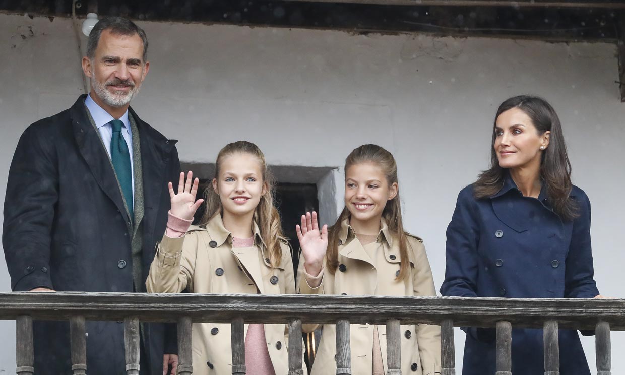 Los Reyes Felipe y Letizia, la princesa Leonor y la infanta Sofía 