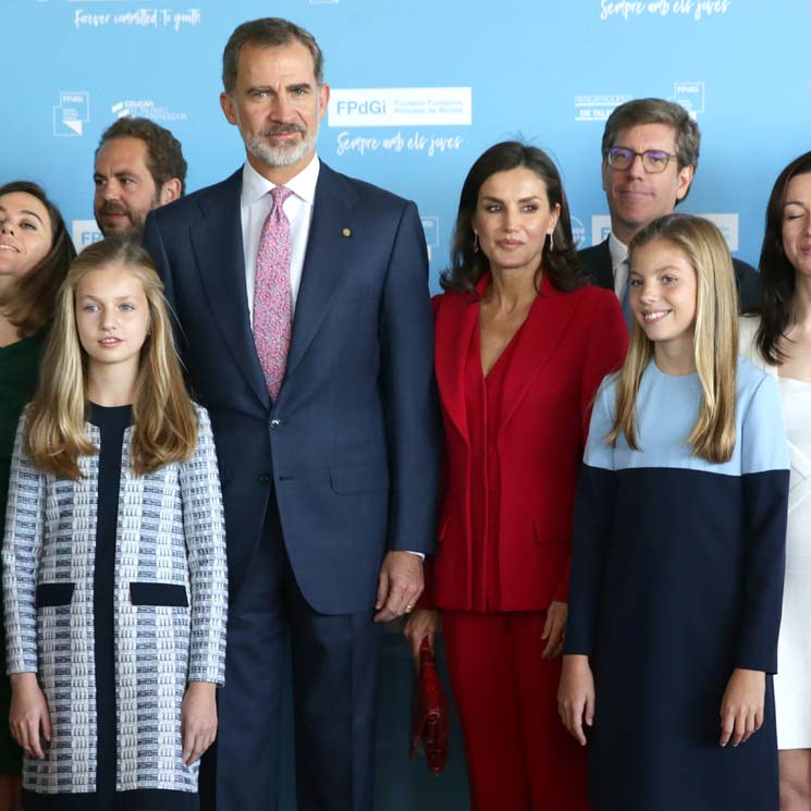 Primera imagen oficial de la princesa Leonor en su debut en Cataluña