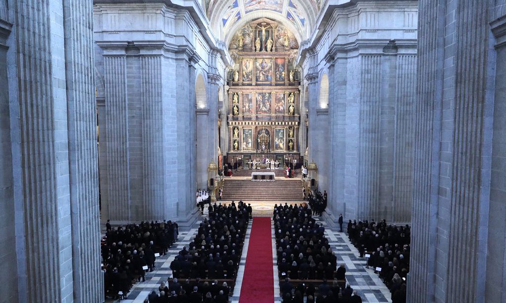 Los detalles de la misa en recuerdo de la infanta Pilar
