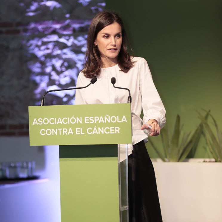 Doña Letizia en el día contra el cáncer: 'Hoy hablamos de lo que verdaderamente importa'