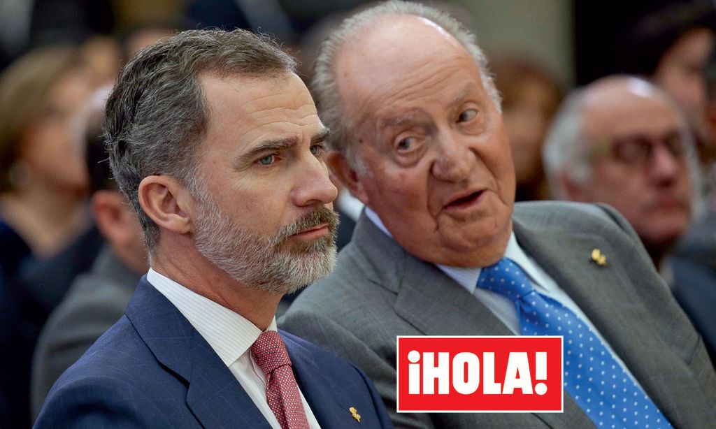 rey Juan Carlos y rey Felipe