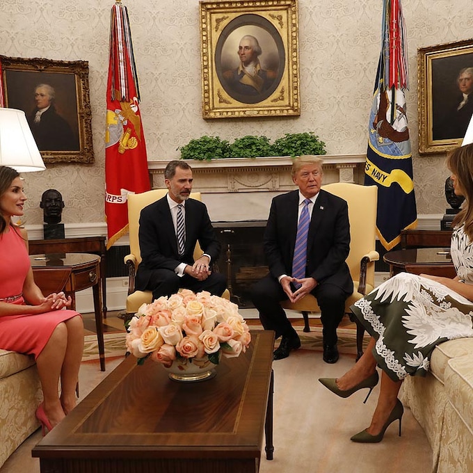  Tras cancelar su visita, los Reyes conversan con Donald y Melania Trump sobre la crisis sanitaria