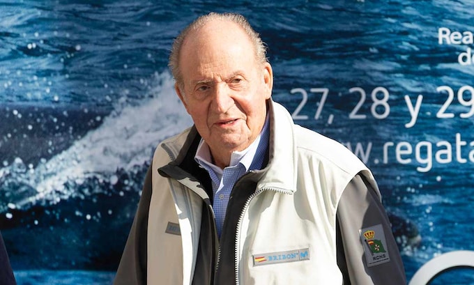 El Rey Juan Carlos, en las regatas de Sanxenxo en septiembre de 2019