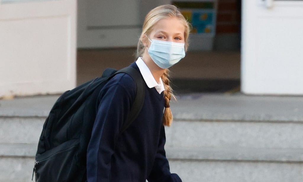 La princesa Leonor vuelve a clase tras cumplir con la cuarentena