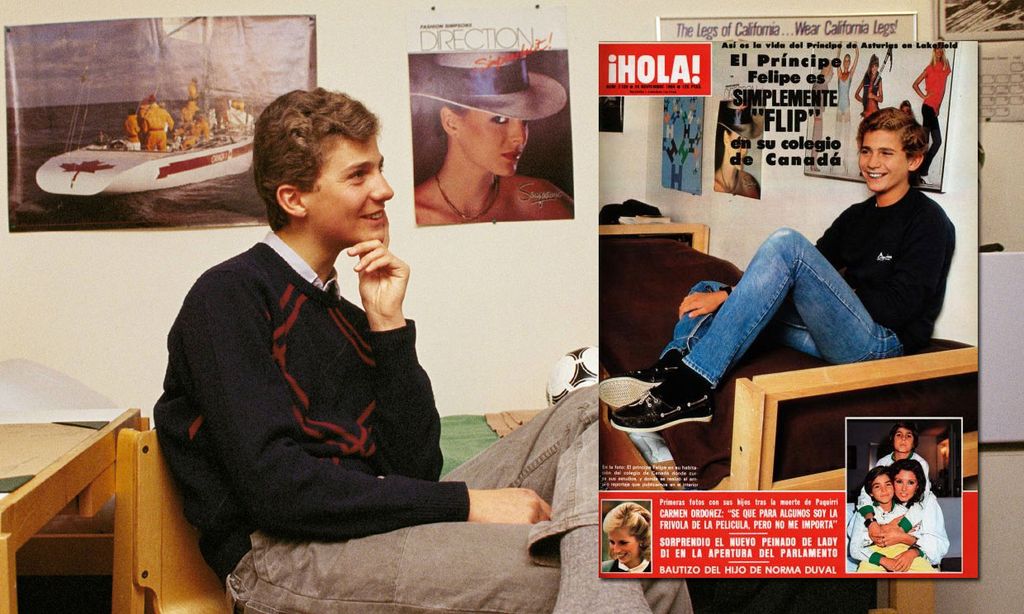 El rey Felipe también estudió en el extranjero, ¿veremos a Leonor así?