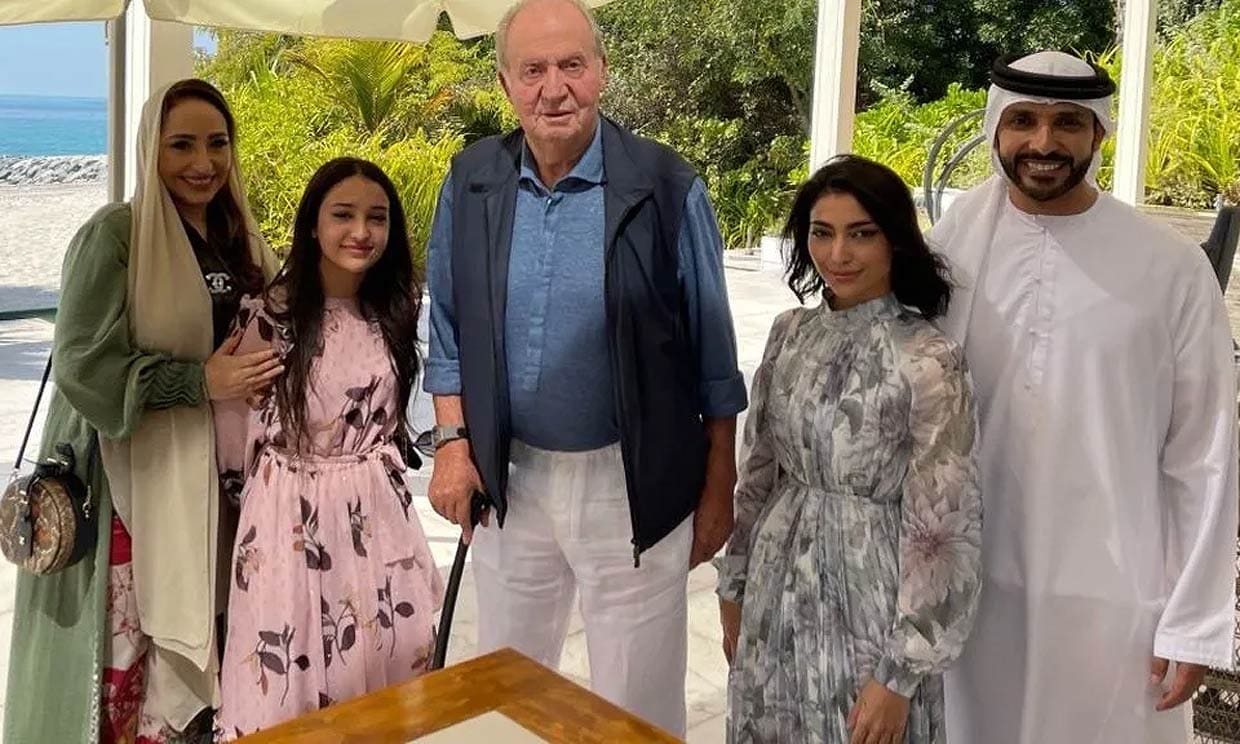 La imagen del Rey Juan Carlos tomada este lunes que confirma su buen estado de salud