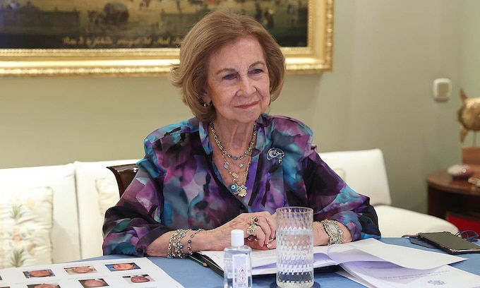 Reina Sofia en su reunión anual con el Queen Sofia Spanish Institute