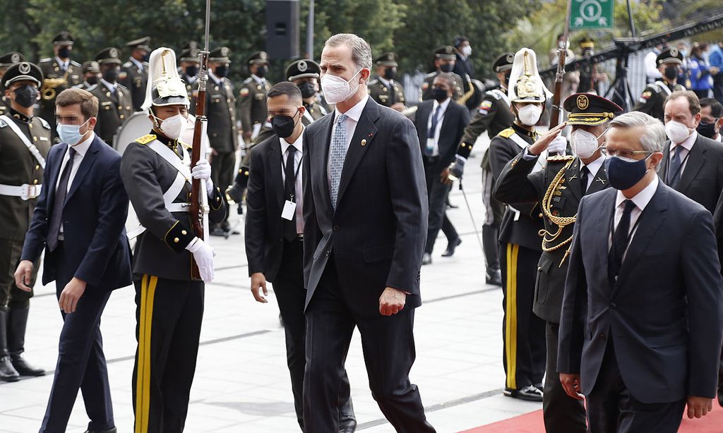 El rey Felipe asiste a la toma de posesión de Guillermo Lasso en Ecuador