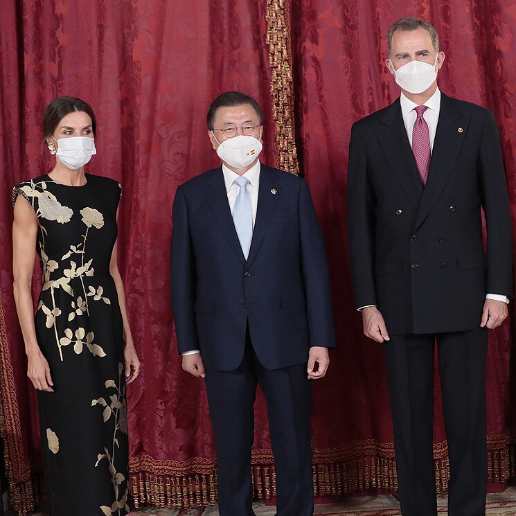 Los Reyes, anfitriones del presidente surcoreano y su mujer en una cena de Estado marcada por el COVID
