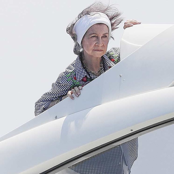 La reina Sofía llega a Palma de Mallorca para pasar las vacaciones de verano