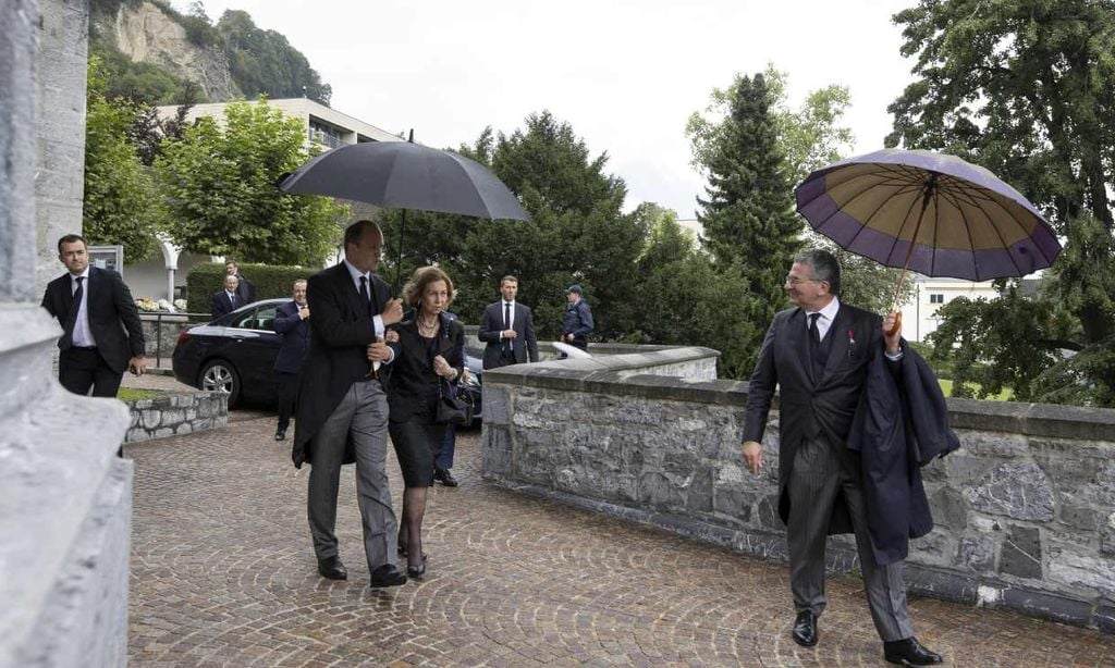 La tristeza de la reina Sofía y Carolina de Mónaco en el último adiós a Marie de Liechtenstein