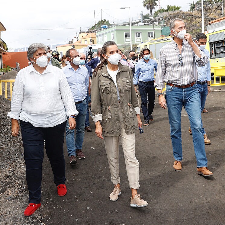 Los Reyes se acercan a una de las zonas más afectadas por el volcán de La Palma