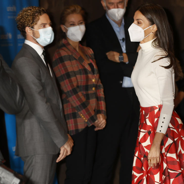 Doña Letizia suma fuerzas con David Bisbal por el bienestar de los niños