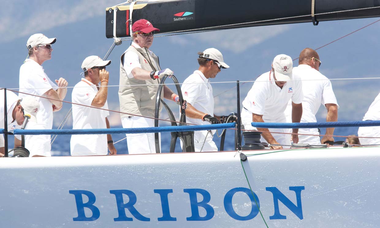 Don Juan Carlos a bordo de El Bribón