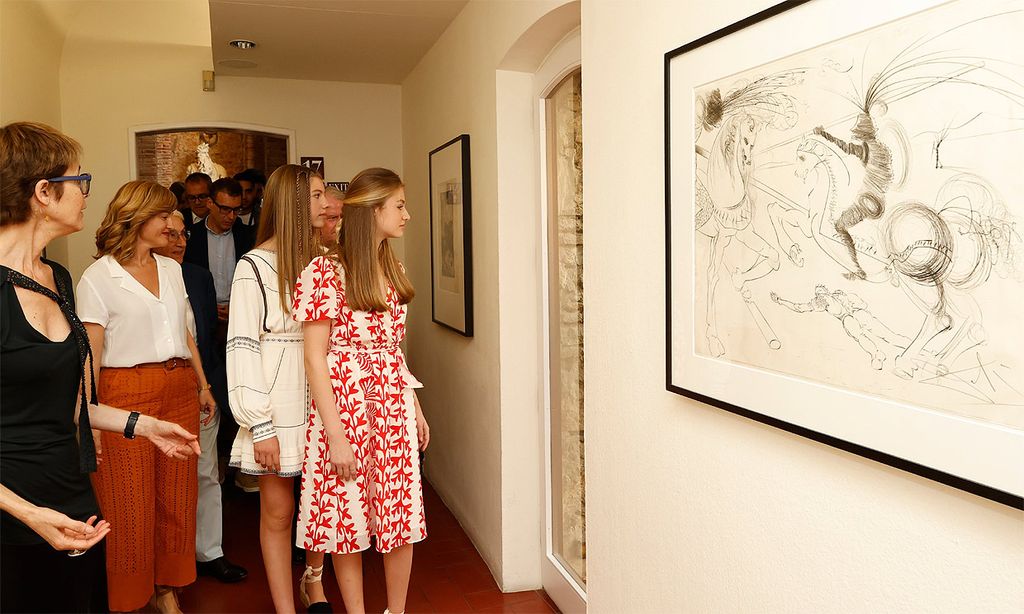 La princesa Leonor y la infanta Sofía, fascinadas por el legado de Dalí en la visita al museo de Figueres