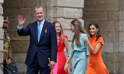 La princesa Leonor y la infanta Sofía vuelven a Santiago con los Reyes para hacer la Ofrenda al Apostol