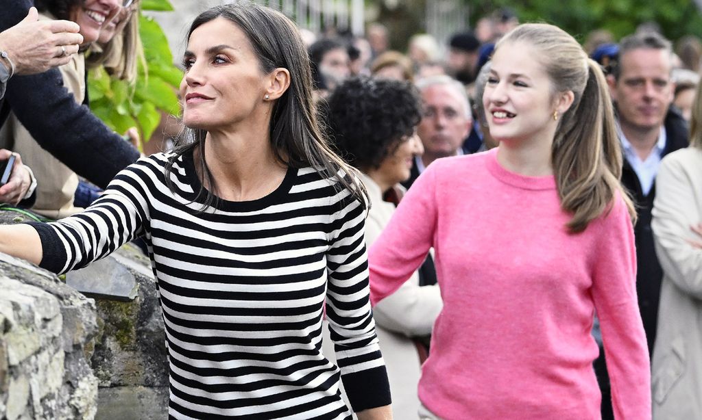 La reina Letizia y la princesa Leonor en Cadavedo