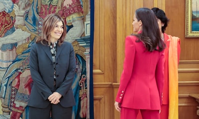 Las sonrisas que evidencian la buena relación entre la Reina y Xandra Falcó en su encuentro en Zarzuela