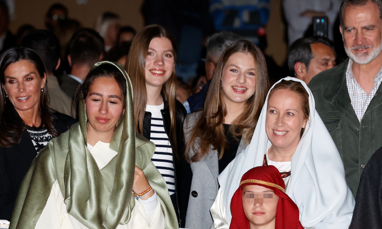 Los Reyes y sus hijas en Chinchón