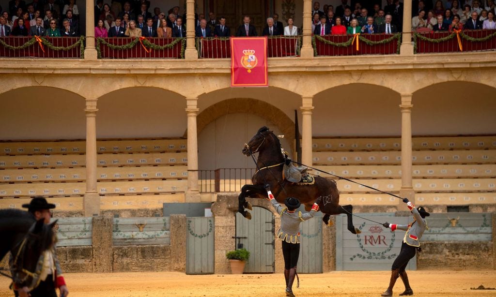 El rey Felipe en la plaza de toros de Ronda