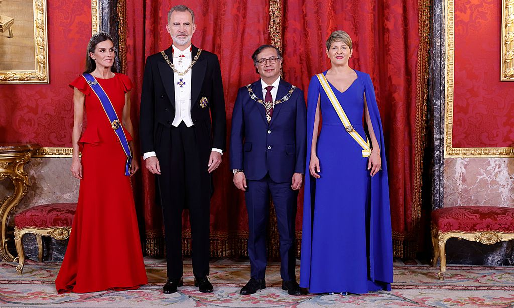 Los Reyes en cena de gala con el presidente de Colombia