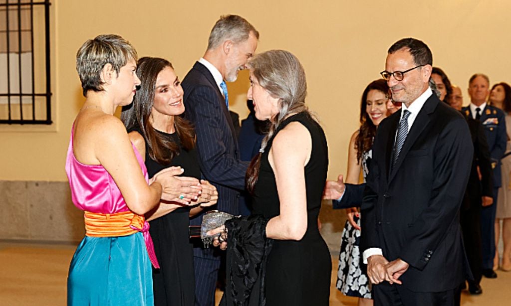 El encuentro de los Reyes con su admirada María Pagés en la recepción ofrecida por el presidente colombiano y su esposa