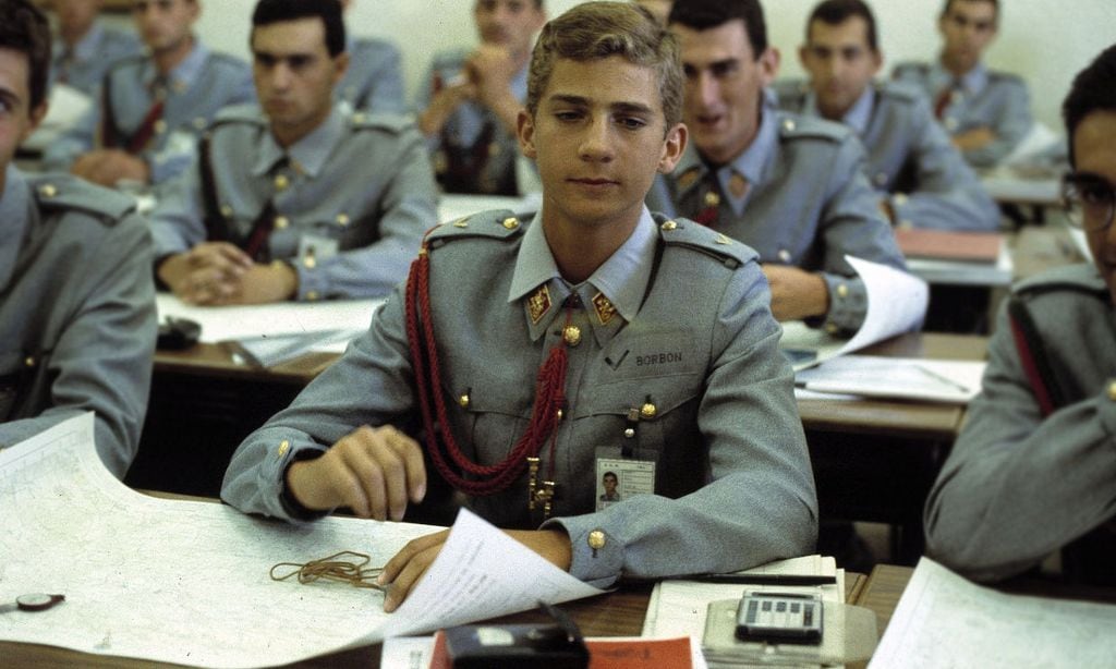 El rey Felipe en su época en la Academia General Militar de Zaragoza