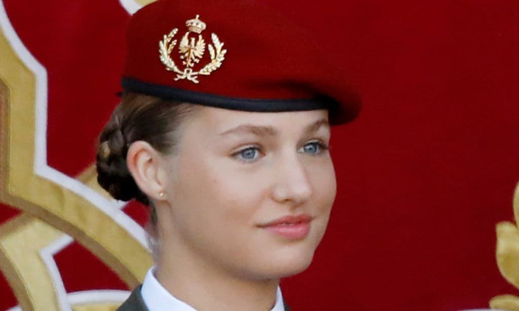 La princesa de Asturias luce por primera vez el uniforme de gala del Ejército de Tierra