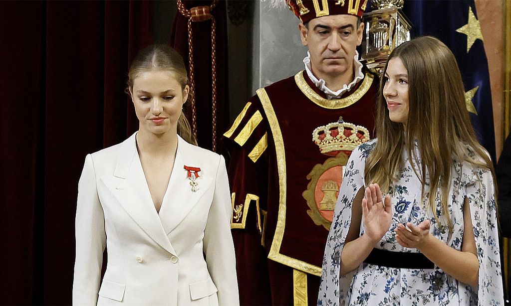 La infanta Sofía, el mejor apoyo de la princesa Leonor en un día clave para ella