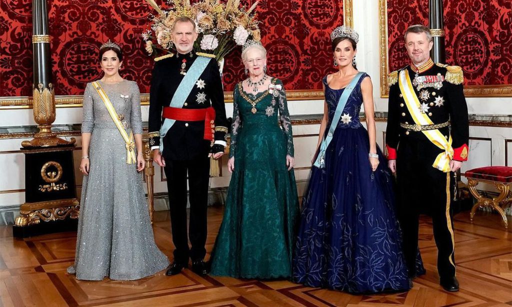 Cena de gala en Dinamarca por la visita de Estado de los reyes Felipe y Letizia
