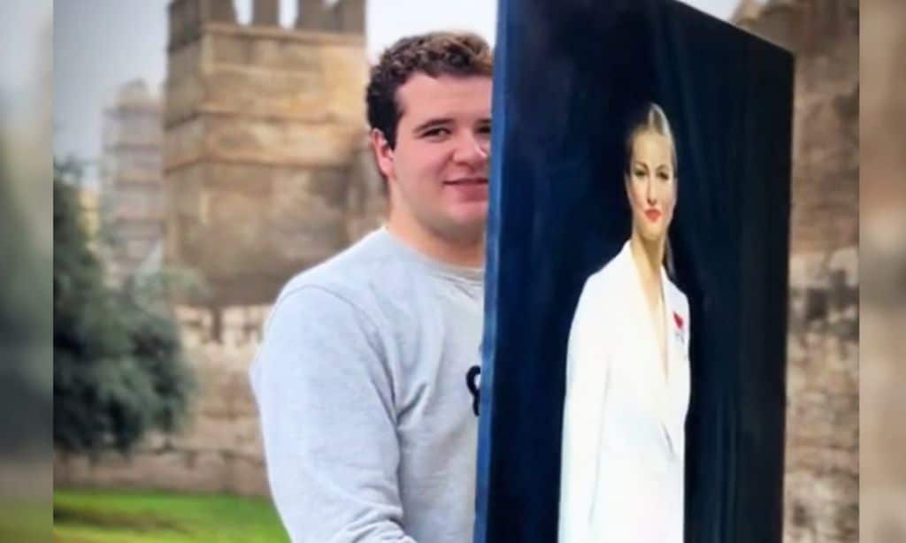 Conoce al joven artista que se ha hecho viral por su asombroso retrato a la princesa Leonor