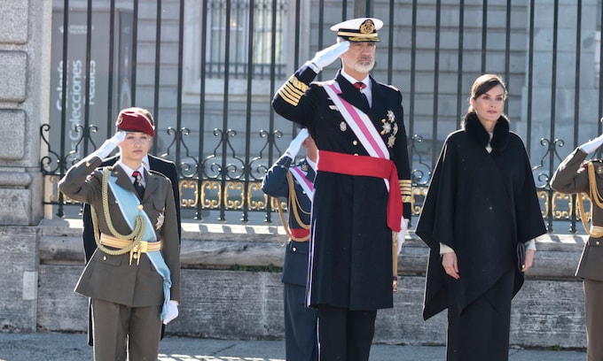 Los Reyes presiden la Pascua Militar acompañados por primera vez de la princesa Leonor 