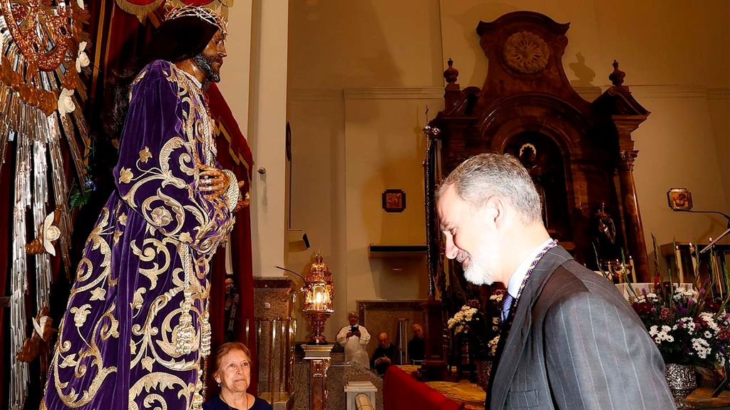 El rey Felipe visita el Cristo de Medinacelli